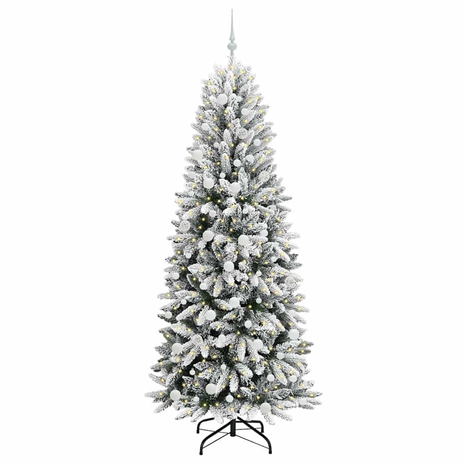 vidaXL Künstlicher Weihnachtsbaum mit 300 LEDs Weiß 78 x 78 x 210 cm 3396060 von VIDAXL
