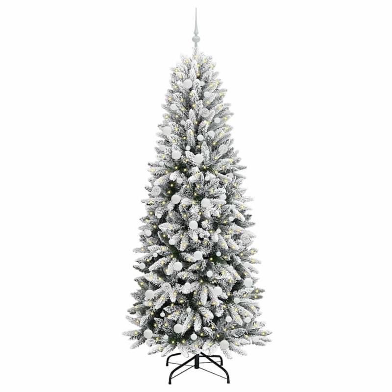 vidaXL Künstlicher Weihnachtsbaum mit 300 LEDs Weiß 78 x 78 x 210 cm 3396060 von VIDAXL