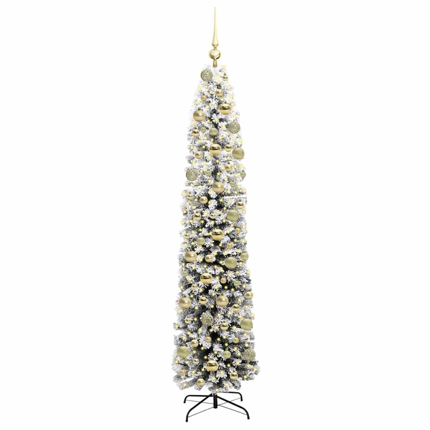 vidaXL Künstlicher Weihnachtsbaum mit 300 LEDs mit Ständer Grün 180 cm 3395022 von VIDAXL