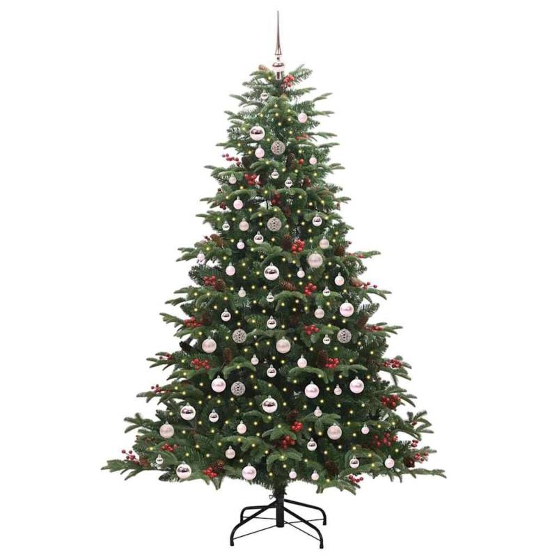 vidaXL Künstlicher Weihnachtsbaum mit 300 LEDs mit Ständer Grün 210 cm 3395561 von VIDAXL