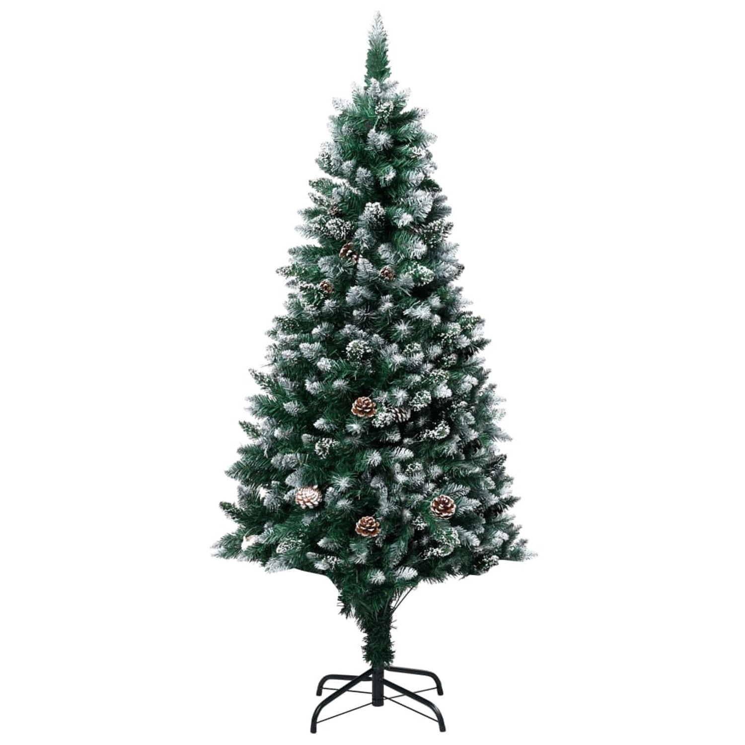 vidaXL Künstlicher Weihnachtsbaum mit LEDs   Kugeln   Zapfen 240 cm Modell 1 von VIDAXL