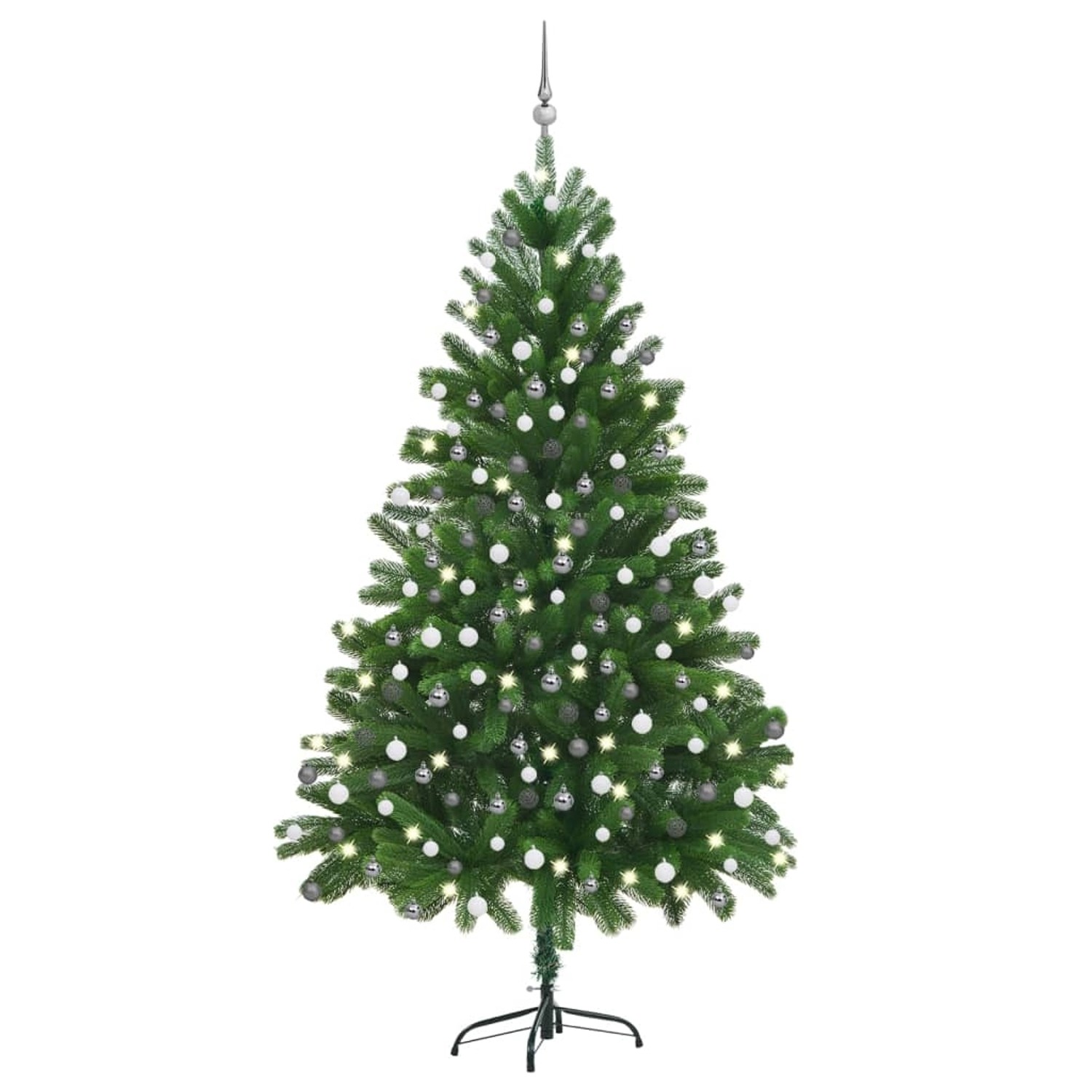 vidaXL Künstlicher Weihnachtsbaum mit LEDs & Kugeln 210 cm Grün Modell 3 von VIDAXL