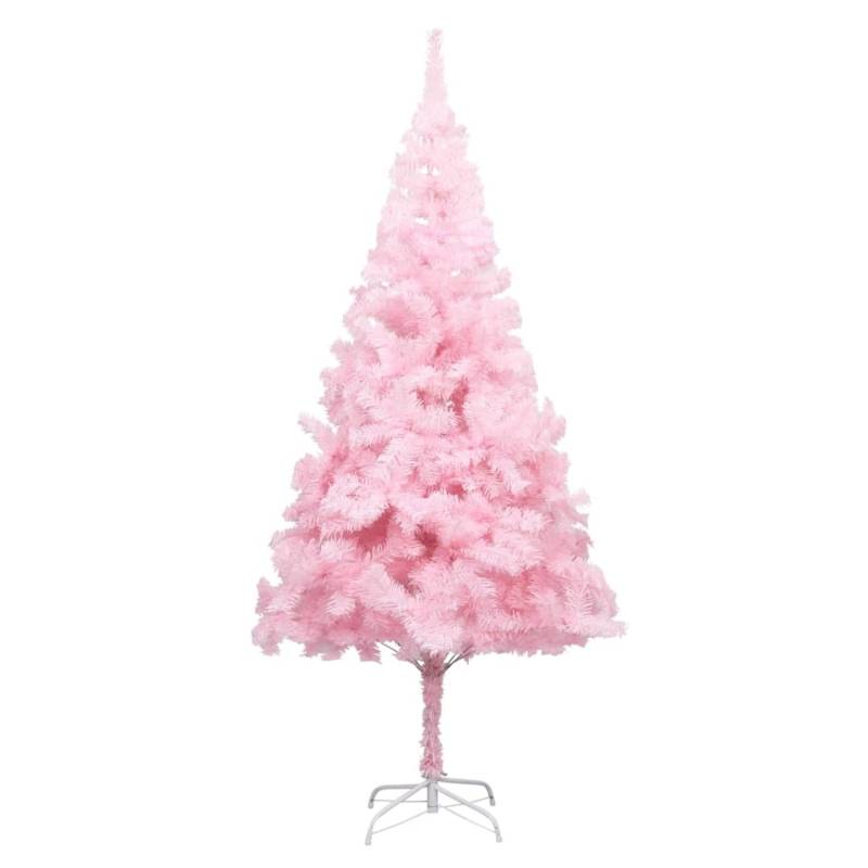 vidaXL Künstlicher Weihnachtsbaum mit LEDs & Kugeln Rosa 210 cm PVC vidaXL Künstlicher Weihnachtsbaum mit LEDs & Kugeln Rosa 210 cm PVC von VIDAXL