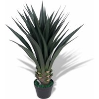 Künstliche Yucca-Pflanze mit Topf 85 cm Grün vidaXL754542 von BONNEVIE