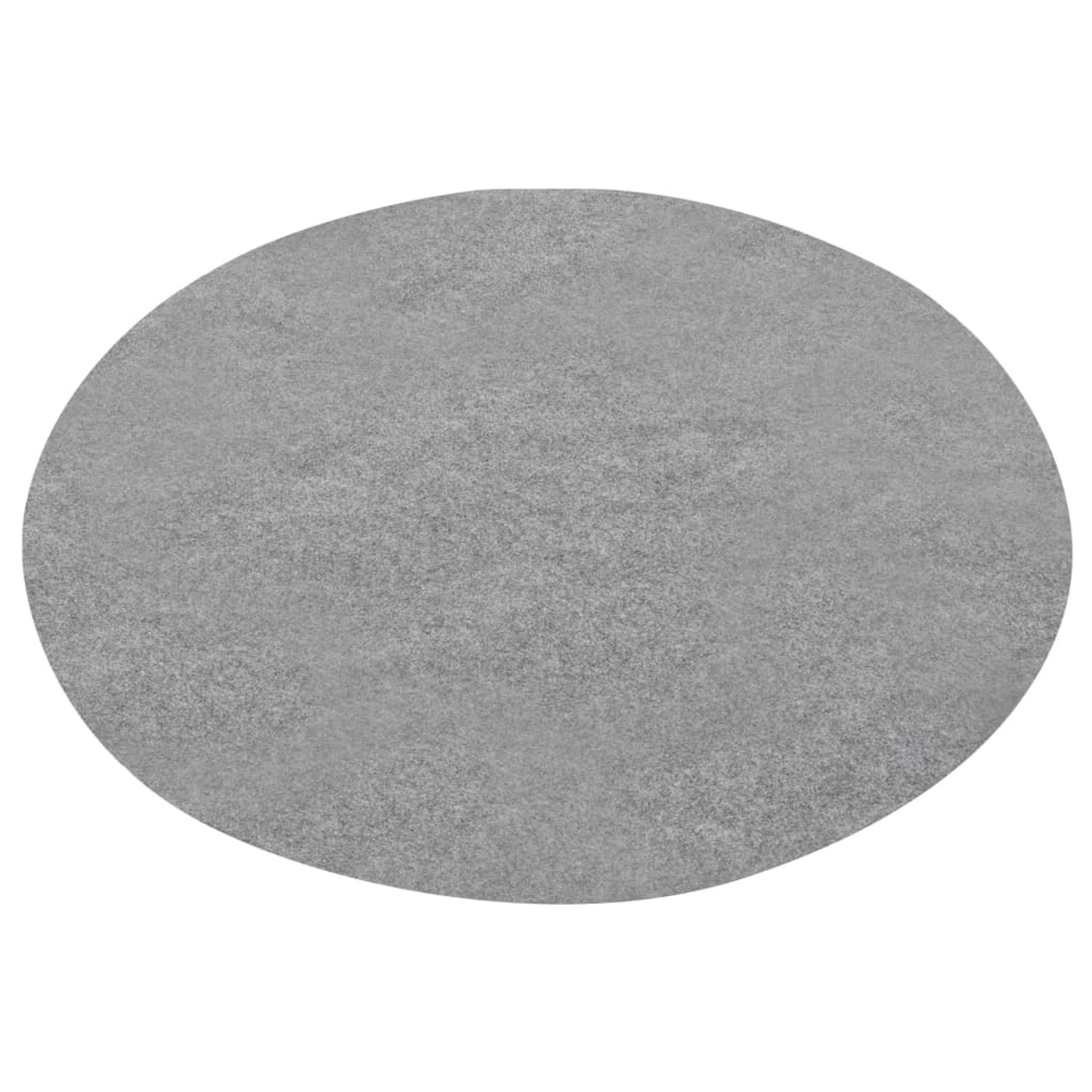 vidaXL Kunstrasen mit Noppen Durchm. 130 cm Grau Rund von VIDAXL