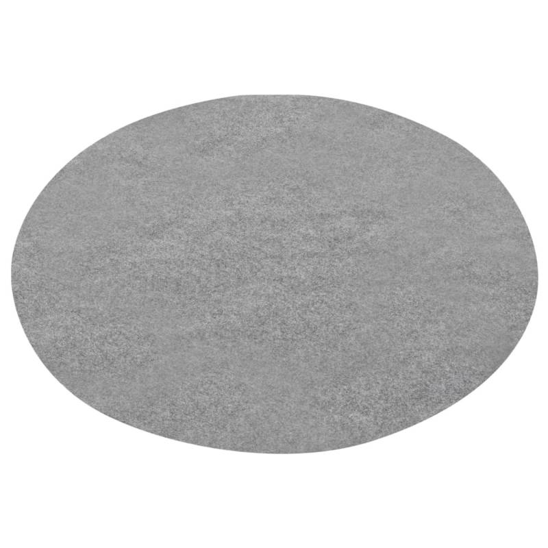 vidaXL Kunstrasen mit Noppen Durchm. 130 cm Grau Rund von VIDAXL
