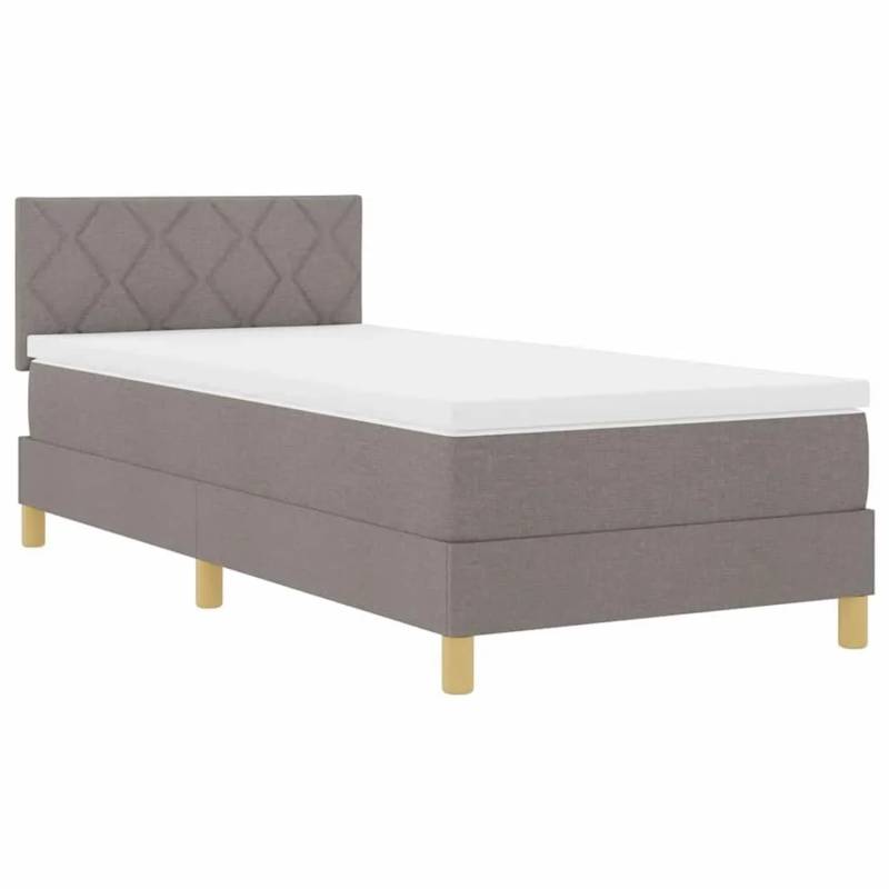 vidaXL LED Boxspringbett mit Matratze Taupe 100 x 200 cm Stoff 3342496 vidaXL LED Boxspringbett mit Matratze Taupe 100 x 200 cm Stoff 3342496 von VIDAXL