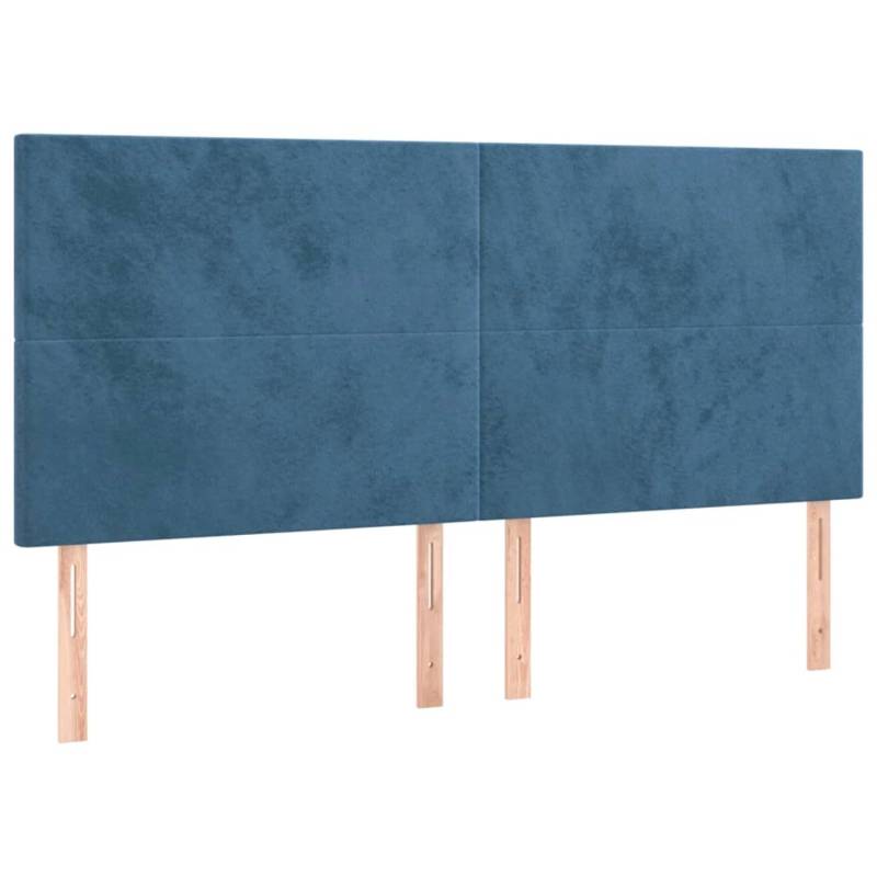 vidaXL LED Kopfteil Dunkelblau 180x5x118/128 cm Samt 3122208 vidaXL LED Kopfteil Dunkelblau 180x5x118/128 cm Samt 3122208 von VIDAXL