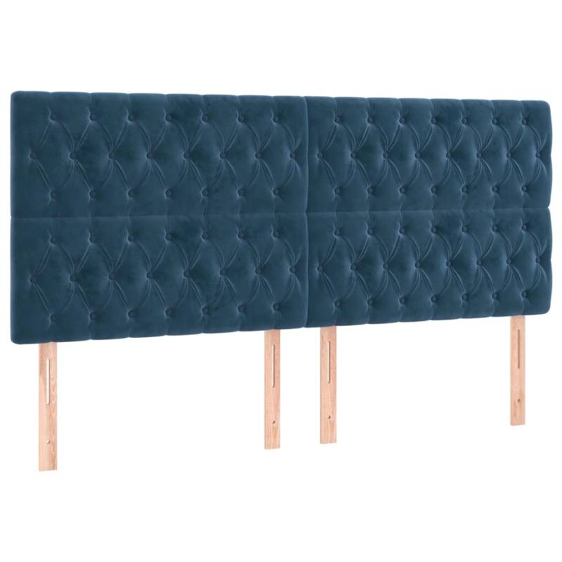 vidaXL LED Kopfteil Dunkelblau 180x7x118/128 cm Samt 3122824 vidaXL LED Kopfteil Dunkelblau 180x7x118/128 cm Samt 3122824 von VIDAXL