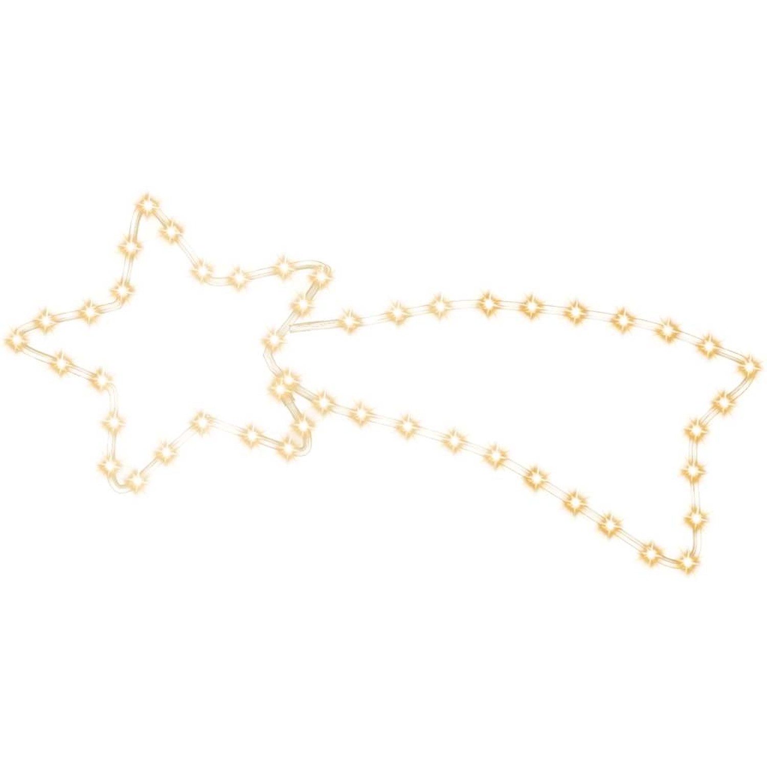 vidaXL LED-Silhouette Komet 48 LEDs Warmweiß 65x28 cm 343287 von VIDAXL