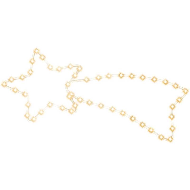 vidaXL LED-Silhouette Komet 48 LEDs Warmweiß 65x28 cm 343287 von VIDAXL