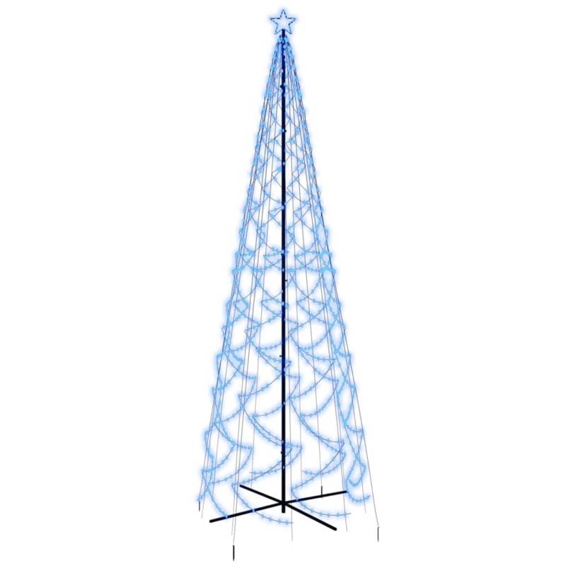 vidaXL LED-Weihnachtsbaum Kegelform Blau 1400 LEDs 160x500 cm von VIDAXL