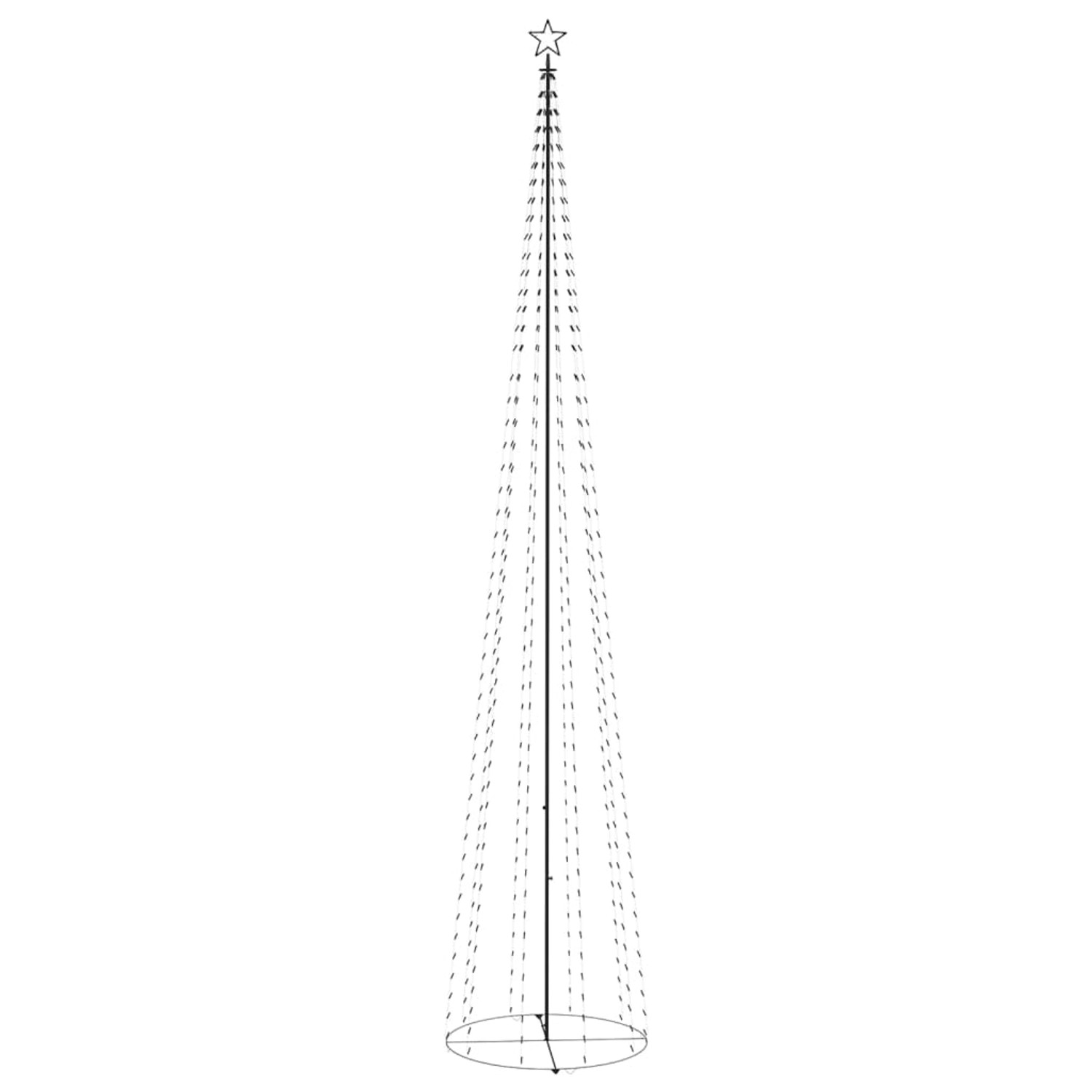vidaXL LED-Weihnachtsbaum Kegelform Blau 752 LEDs Dekoration 160x500 cm von VIDAXL