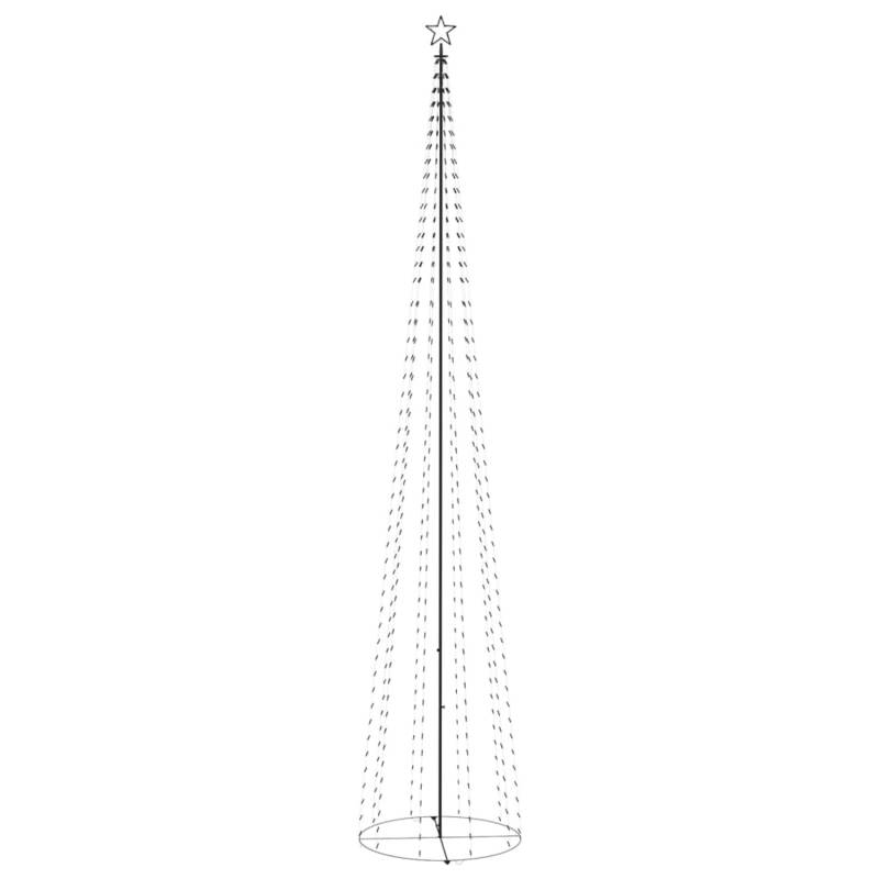 vidaXL LED-Weihnachtsbaum Kegelform Blau 752 LEDs Dekoration 160x500 cm von VIDAXL