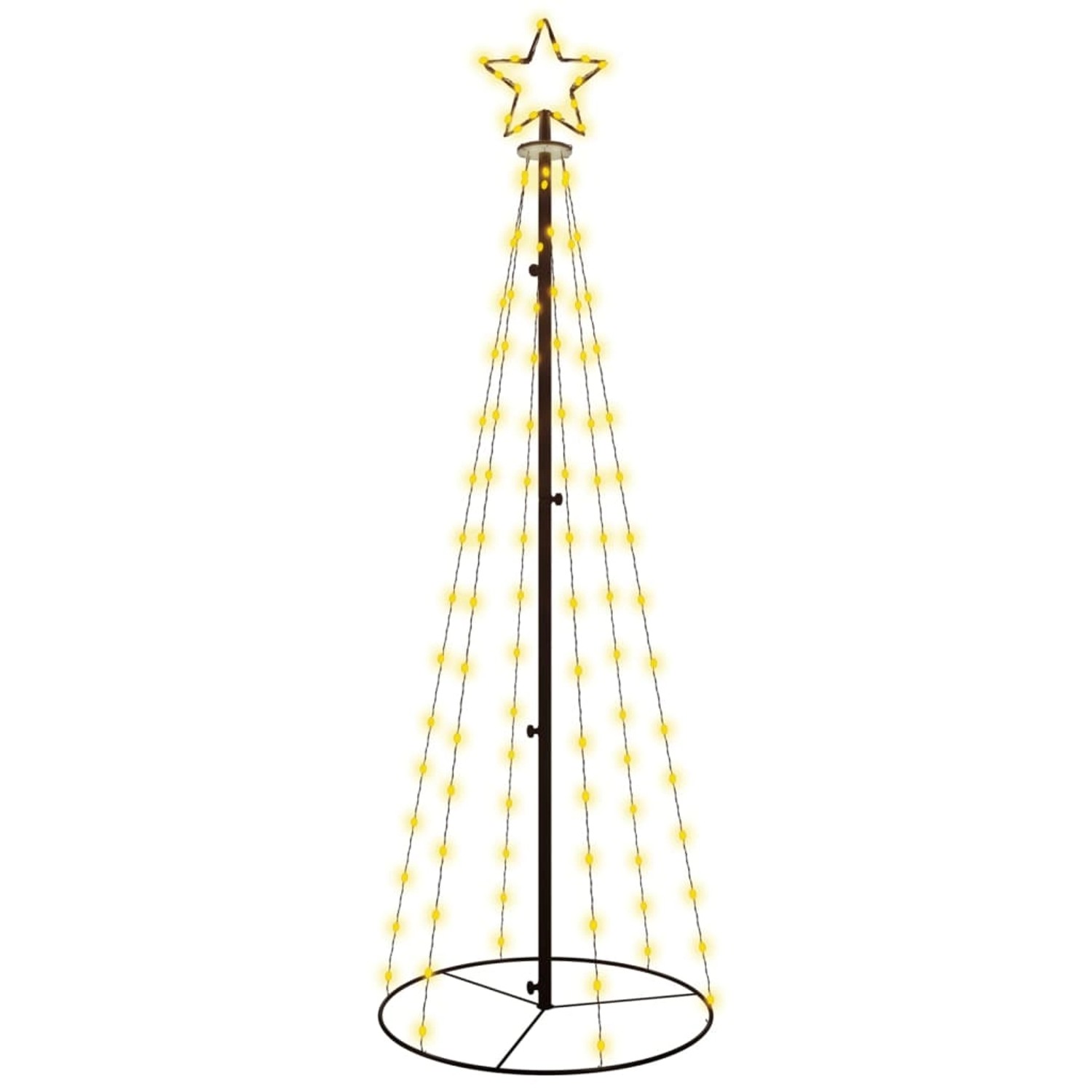 vidaXL LED-Weihnachtsbaum Kegelform Warmweiß 108 LEDs 70x180 cm vidaXL LED-Weihnachtsbaum Kegelform Warmweiß 108 LEDs 70x180 cm von VIDAXL