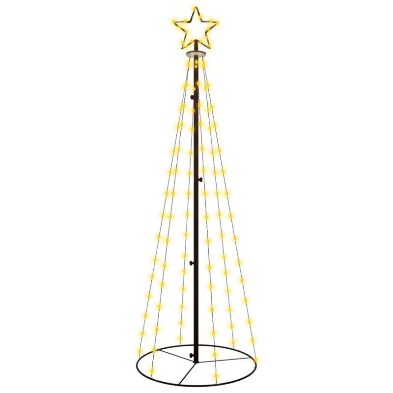 vidaXL LED-Weihnachtsbaum Kegelform Warmweiß 108 LEDs 70x180 cm von VIDAXL