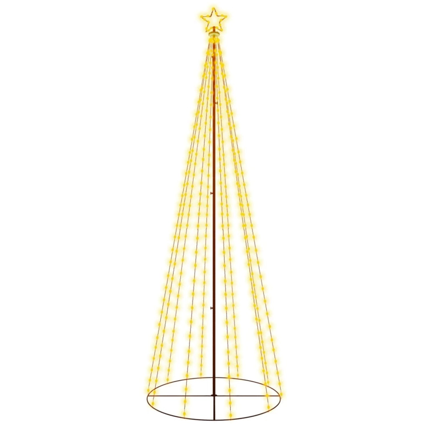 vidaXL LED-Weihnachtsbaum Kegelform Warmweiß 310 LEDs 100x300 cm vidaXL LED-Weihnachtsbaum Kegelform Warmweiß 310 LEDs 100x300 cm von VIDAXL