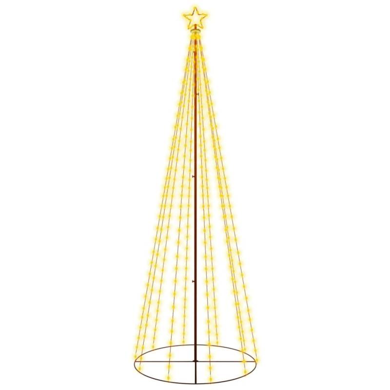 vidaXL LED-Weihnachtsbaum Kegelform Warmweiß 310 LEDs 100x300 cm von VIDAXL
