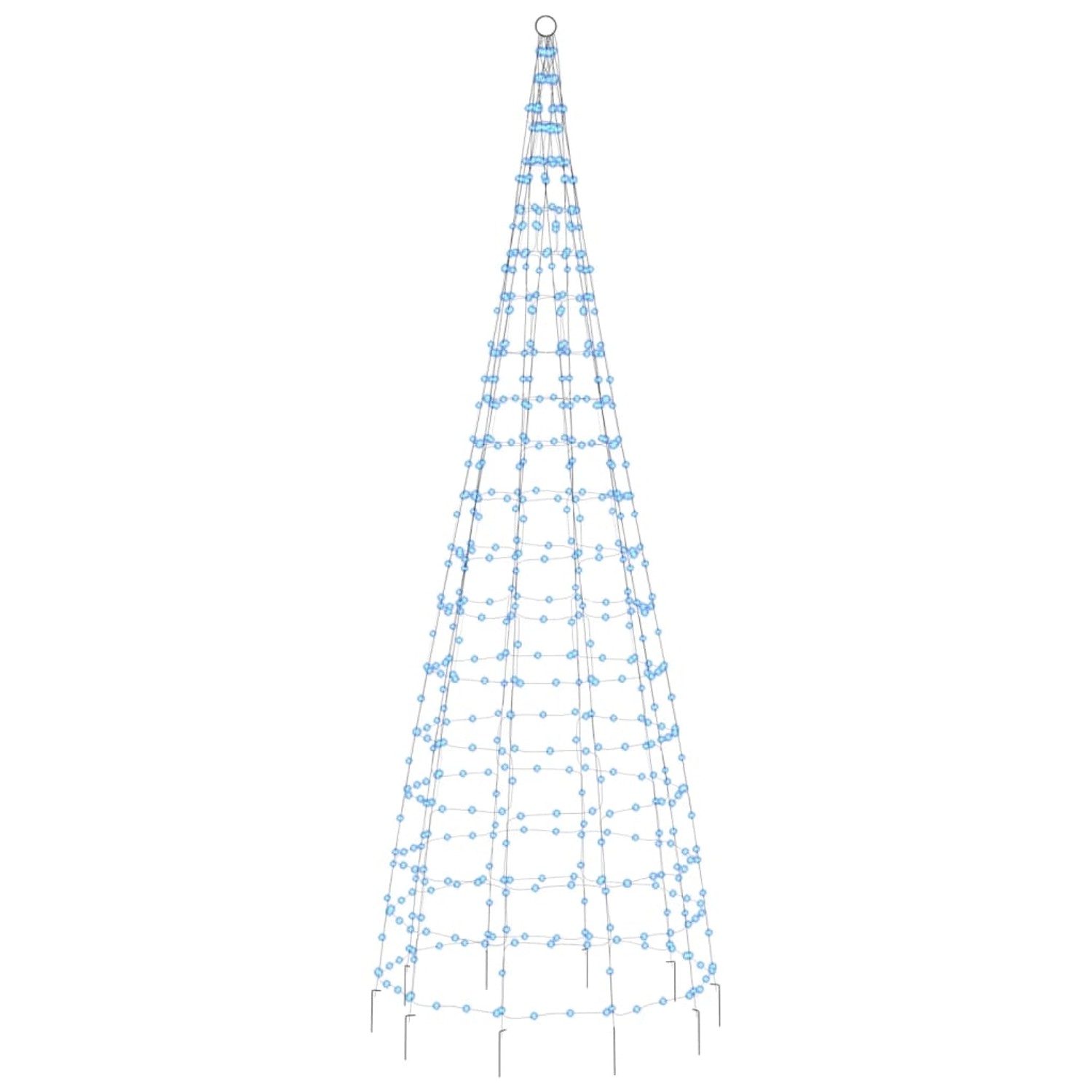 vidaXL LED-Weihnachtsbaum für Fahnenmast 550 LEDs Blau 300 cm 358115 von VIDAXL