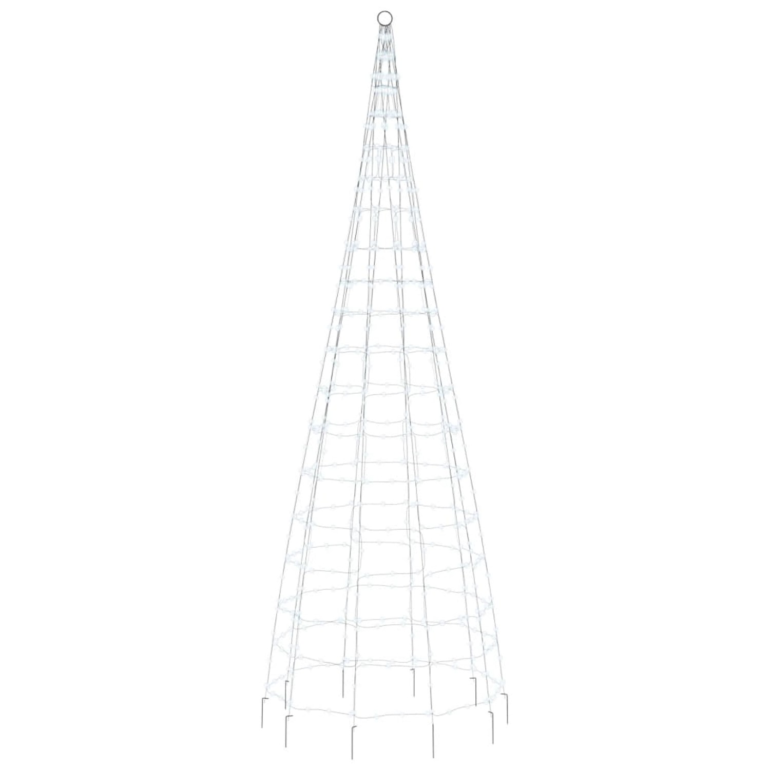 vidaXL LED-Weihnachtsbaum für Fahnenmast 550 LEDs Kaltweiß 300 cm 358113 von VIDAXL