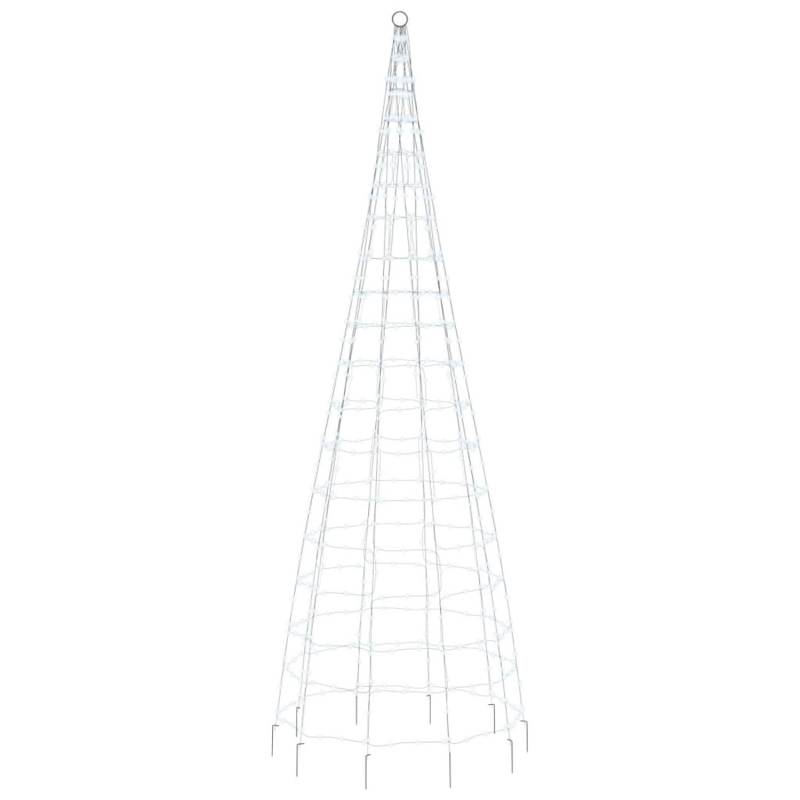 vidaXL LED-Weihnachtsbaum für Fahnenmast 550 LEDs Kaltweiß 300 cm 358113 von VIDAXL