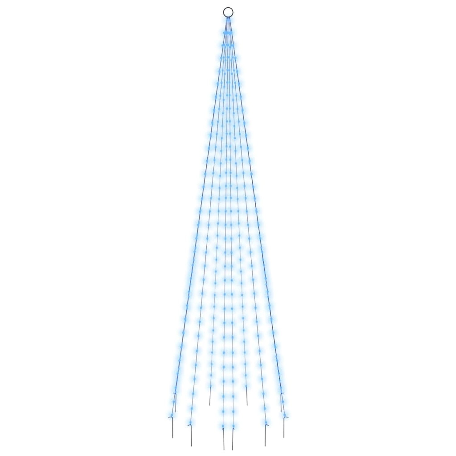 vidaXL LED-Weihnachtsbaum für Fahnenmast Blau 310 LEDs 300 cm 343524 von VIDAXL