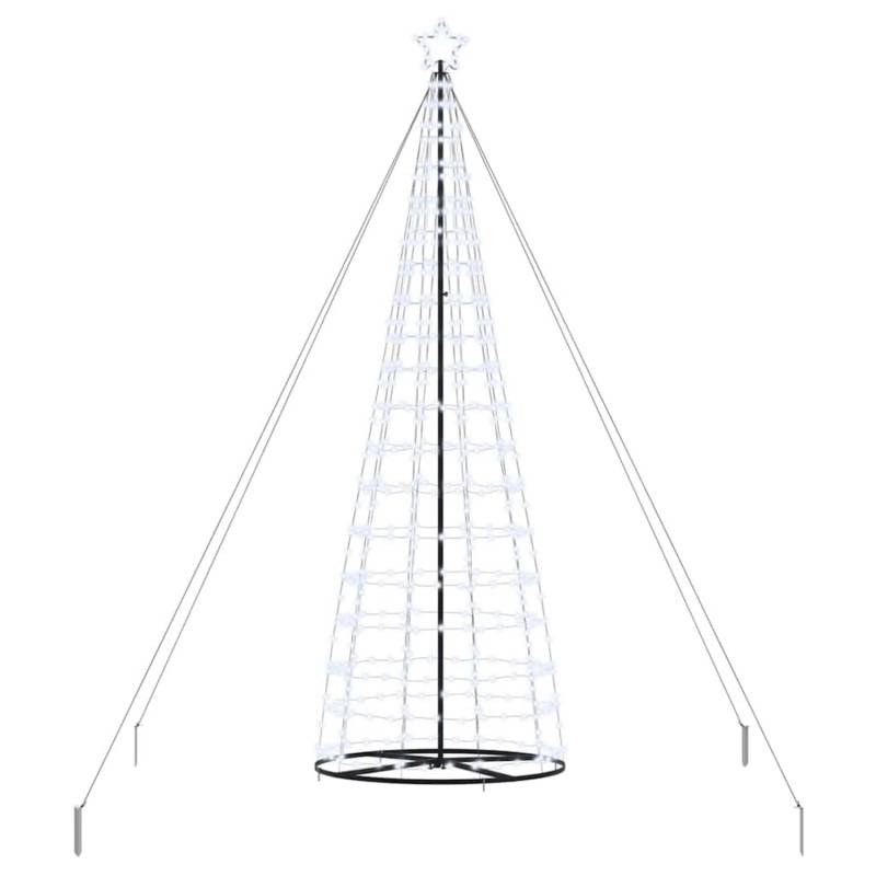vidaXL LED Weihnachtsbaum mit 800 LEDs Kaltweiß 400 cm Eisen 42018762 von VIDAXL