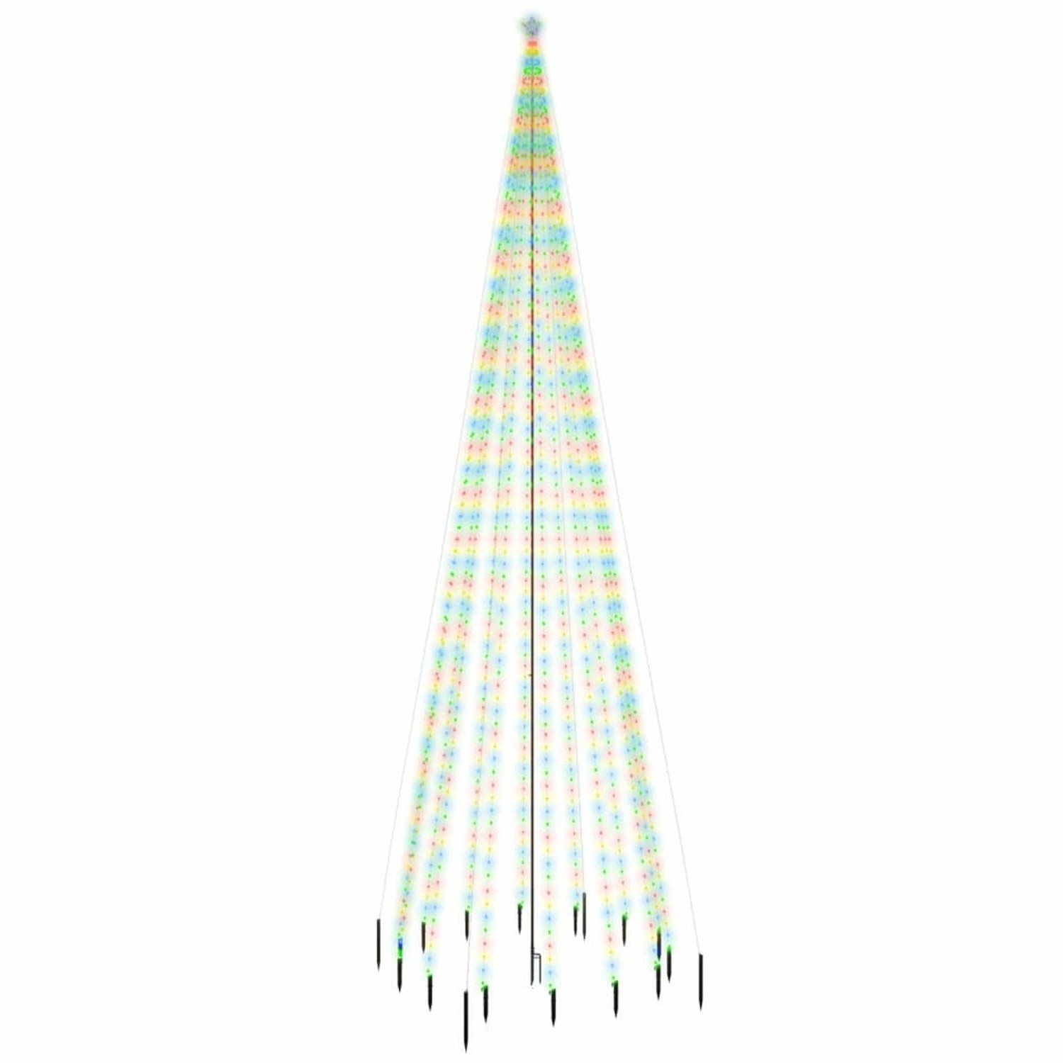 vidaXL LED-Weihnachtsbaum mit Erdnägeln Mehrfarbig 1134 LEDs 800 cm vidaXL LED-Weihnachtsbaum mit Erdnägeln Mehrfarbig 1134 LEDs 800 cm von VIDAXL