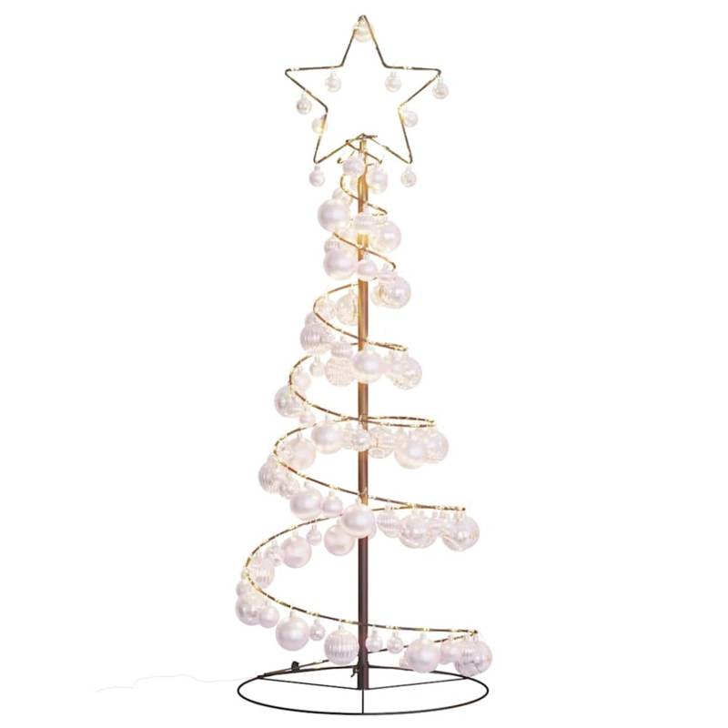 vidaXL LED Weihnachtsbaum mit Kugeln 80 LEDs Warmweiß 120 cm 3318551 vidaXL LED Weihnachtsbaum mit Kugeln 80 LEDs Warmweiß 120 cm 3318551 von VIDAXL