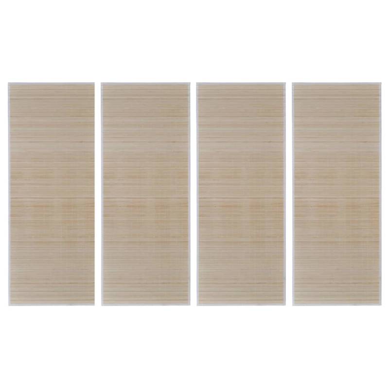 vidaXL Läufer 4 Stk Bambus Rechteckig 120x180 Cm 613853 von VIDAXL