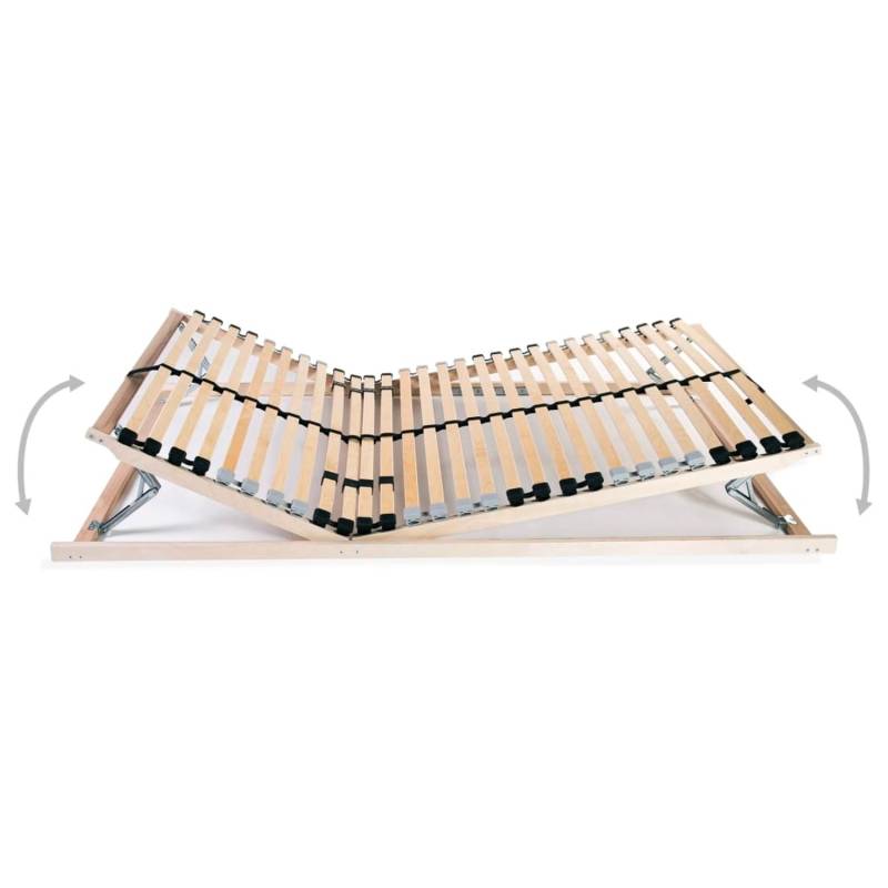 vidaXL Lattenroste 2 Stk. mit 28 Latten 7 Zonen 70 x 200 cm624810 von VIDAXL