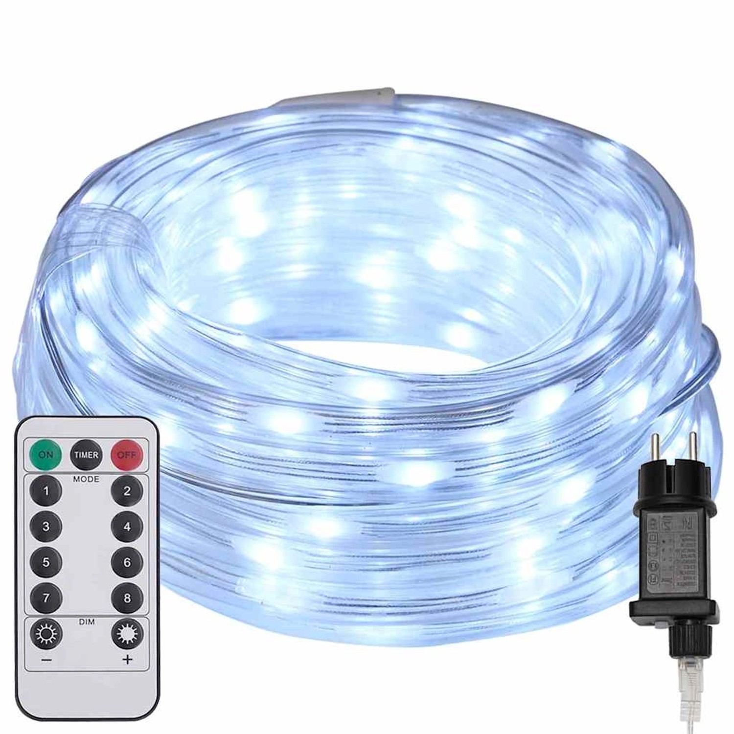 vidaXL Lichtseil mit 240 LEDs Kaltweiß 10 m PVC 42018944 von VIDAXL