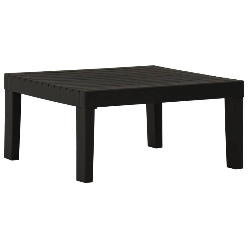 vidaXL Lounge-Gartentisch Kunststoff Grau 315851 von VIDAXL