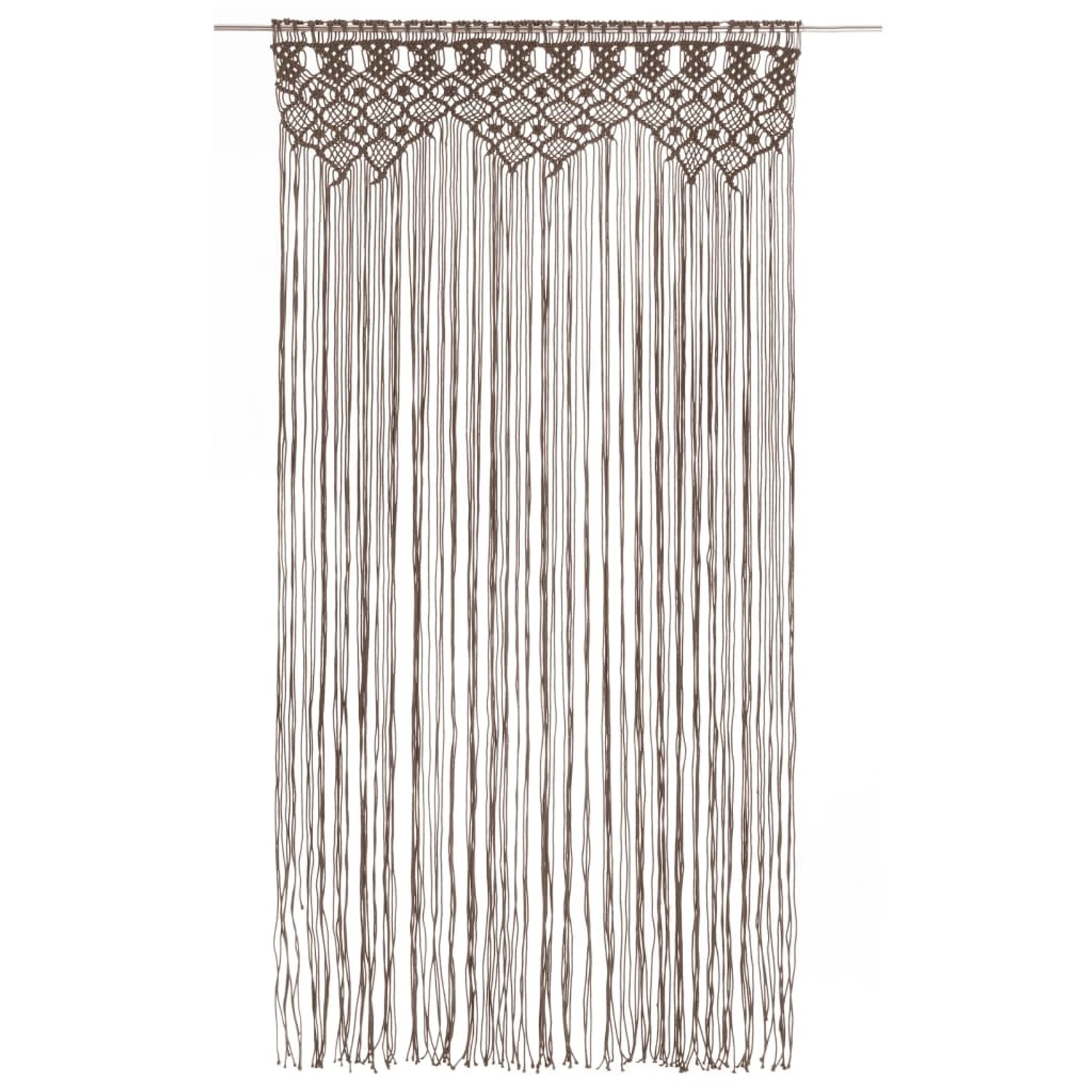 vidaXL Makramee Vorhang Taupe 140x240 cm Baumwolle Modell 6 vidaXL Makramee Vorhang Taupe 140x240 cm Baumwolle Modell 6 von VIDAXL