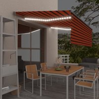 vidaXL Markise Automatisch mit Rollo LED Windsensor 4,5x3m von VIDAXL