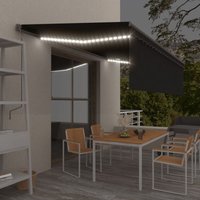vidaXL Markise Automatisch mit Rollo LED Windsensor 5x3m Anthrazit vidaXL Markise Automatisch mit Rollo LED Windsensor 5x3m Anthrazit von VIDAXL