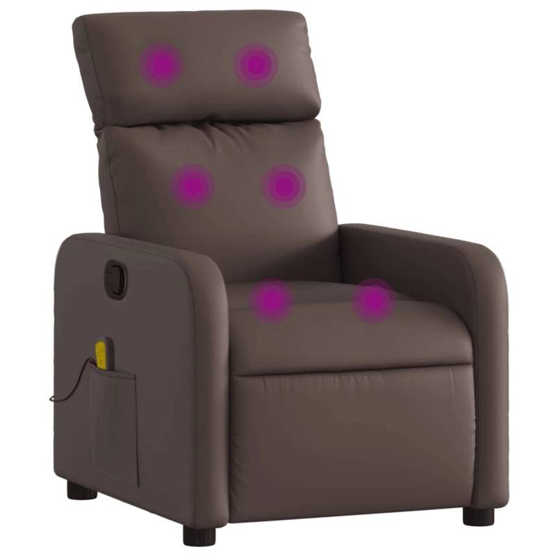 vidaXL Massagesessel Braun Kunstleder Modell 13 von VIDAXL