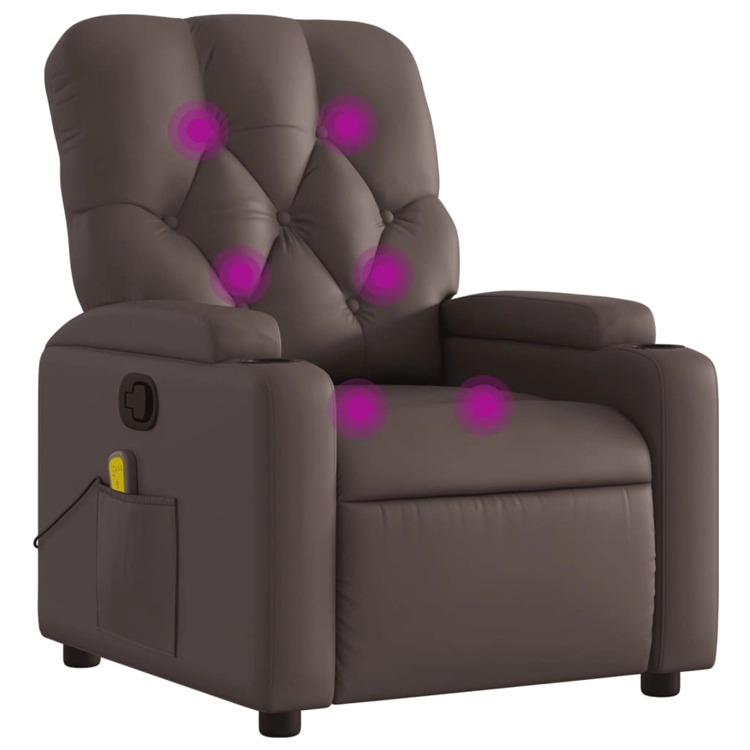 vidaXL Massagesessel Braun Kunstleder Modell 15 von VIDAXL