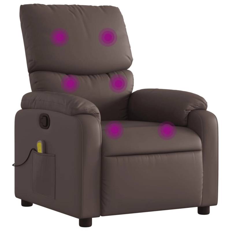 vidaXL Massagesessel Braun Kunstleder Modell 9 von VIDAXL