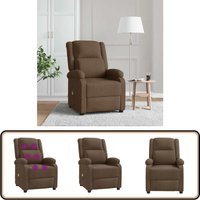 vidaXL Massagesessel Braun Stoff vidaXL Massagesessel Braun Stoff von VIDAXL