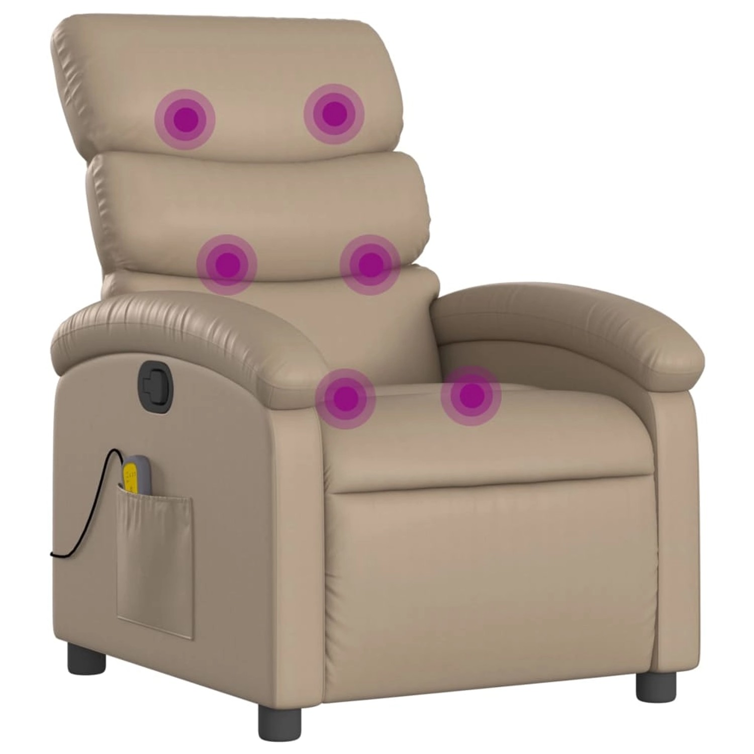 vidaXL Massagesessel Cappuccino-Braun Kunstleder Modell 3 vidaXL Massagesessel Cappuccino-Braun Kunstleder Modell 3 von VIDAXL