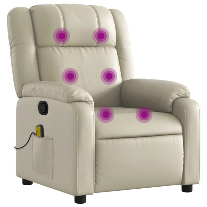 vidaXL Massagesessel Creme Kunstleder Modell 10 von VIDAXL