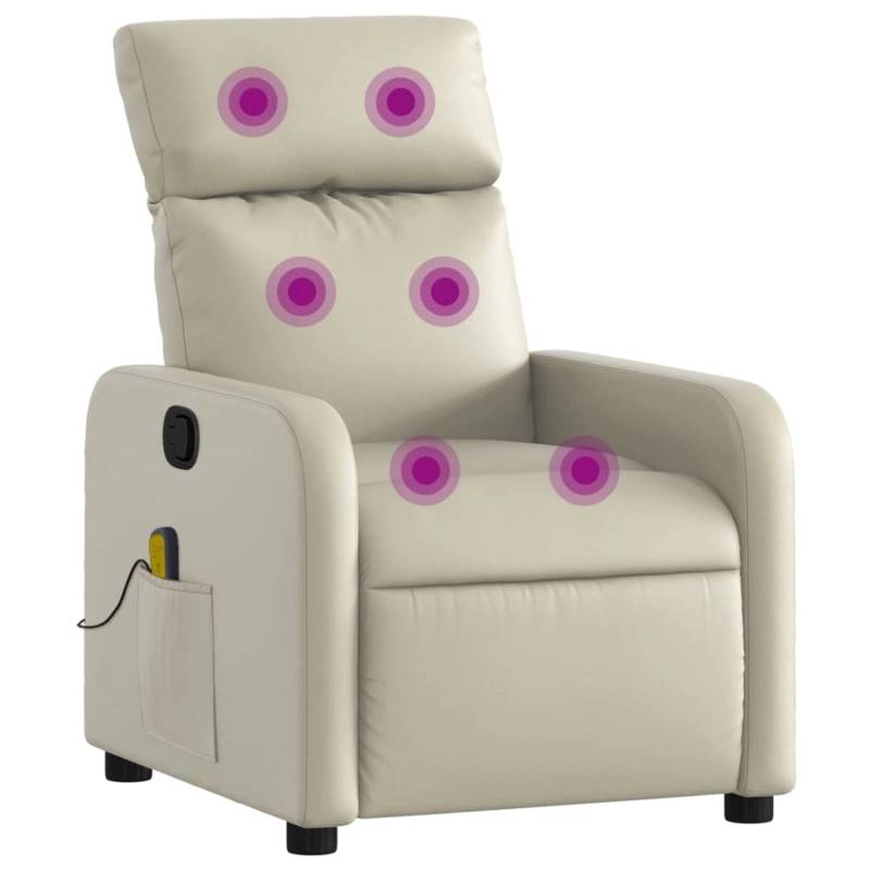 vidaXL Massagesessel Creme Kunstleder Modell 14 von VIDAXL