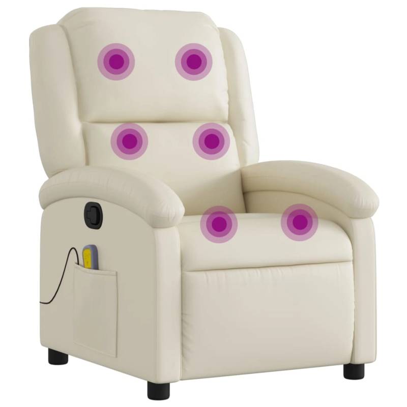 vidaXL Massagesessel Creme Kunstleder Modell 4 von VIDAXL