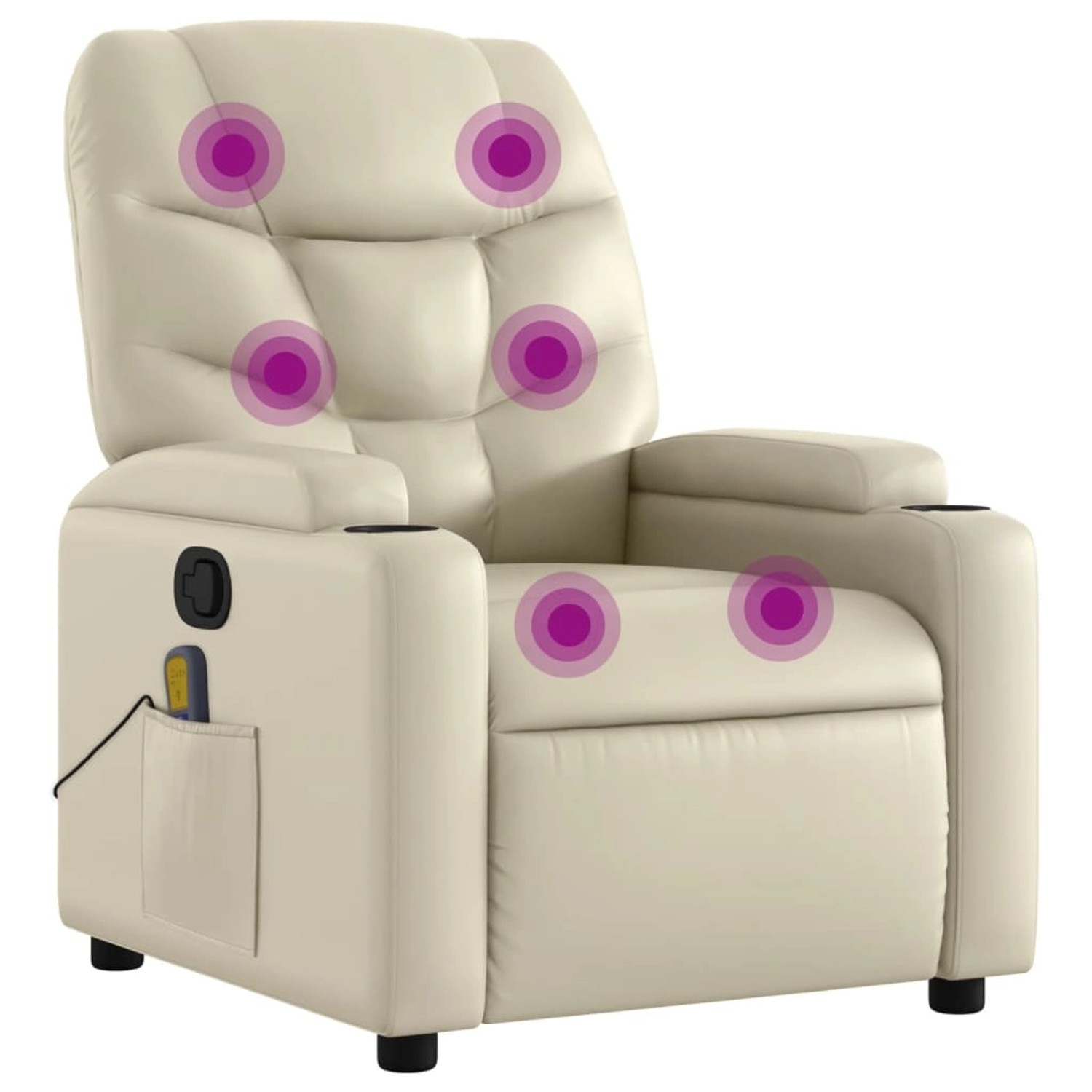 vidaXL Massagesessel Creme Kunstleder Modell 5 vidaXL Massagesessel Creme Kunstleder Modell 5 von VIDAXL