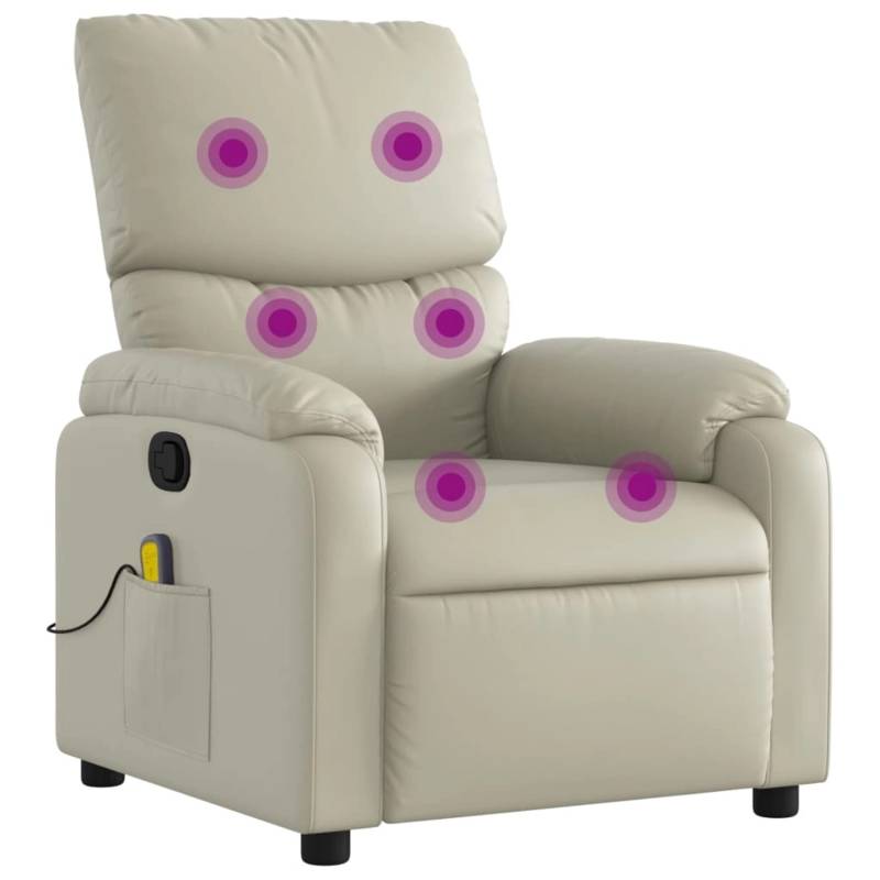 vidaXL Massagesessel Creme Kunstleder Modell 6 von VIDAXL