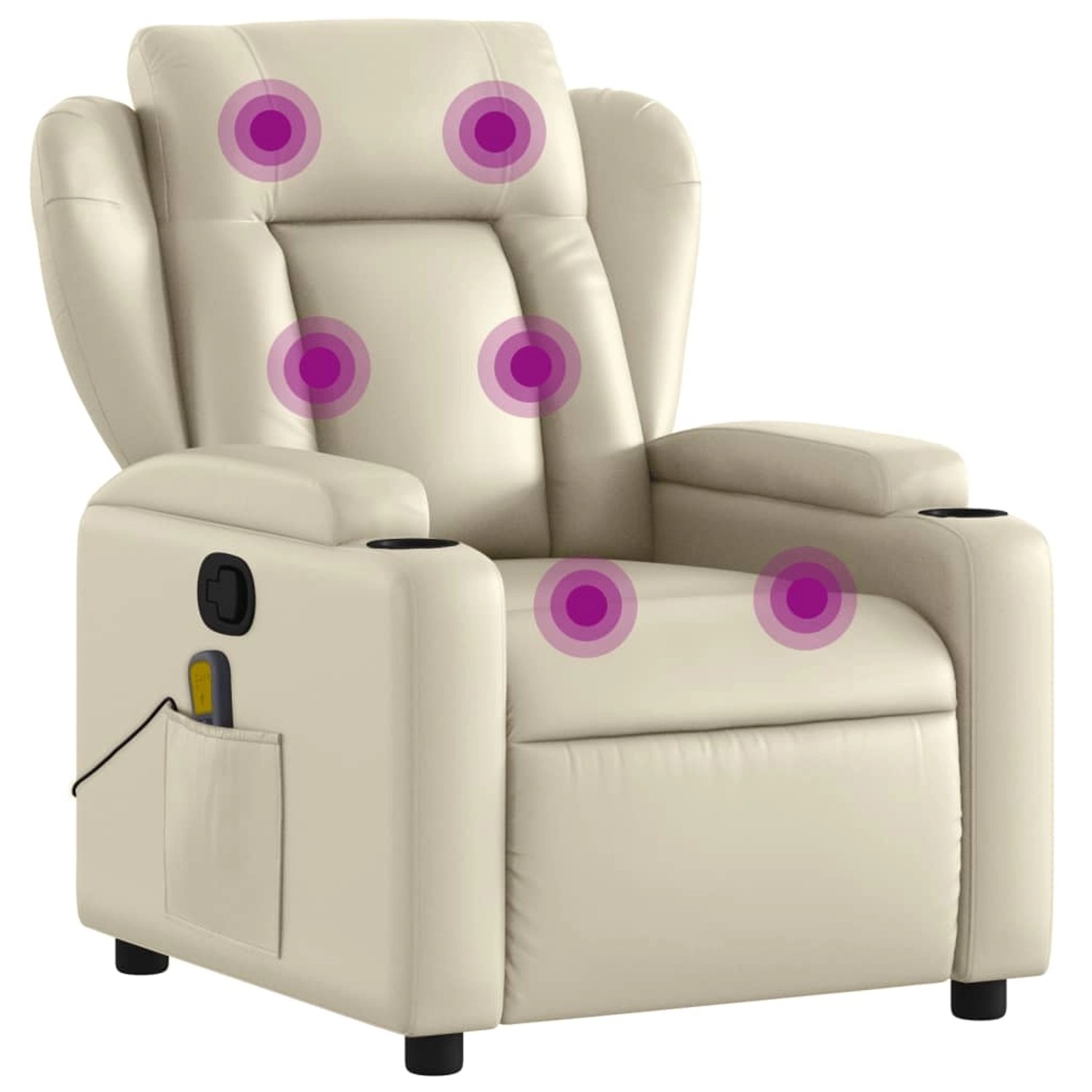 vidaXL Massagesessel Creme Kunstleder Modell 7 vidaXL Massagesessel Creme Kunstleder Modell 7 von VIDAXL