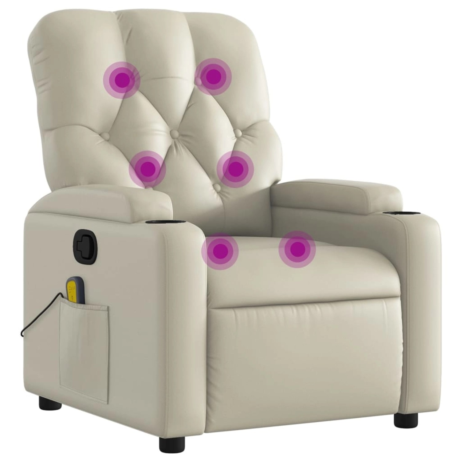 vidaXL Massagesessel Creme Kunstleder Modell 9 vidaXL Massagesessel Creme Kunstleder Modell 9 von VIDAXL