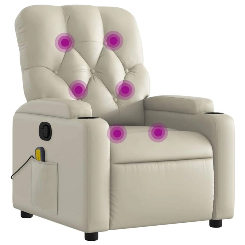 vidaXL Massagesessel Creme Kunstleder Modell 9 von VIDAXL
