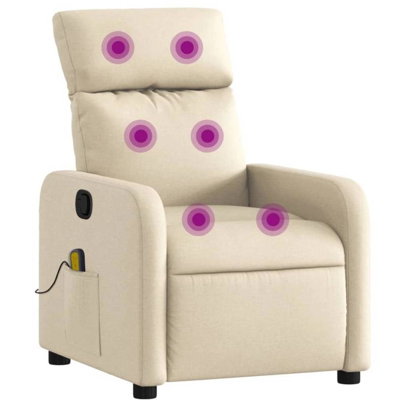 vidaXL Massagesessel Creme Stoff Modell 12 von VIDAXL